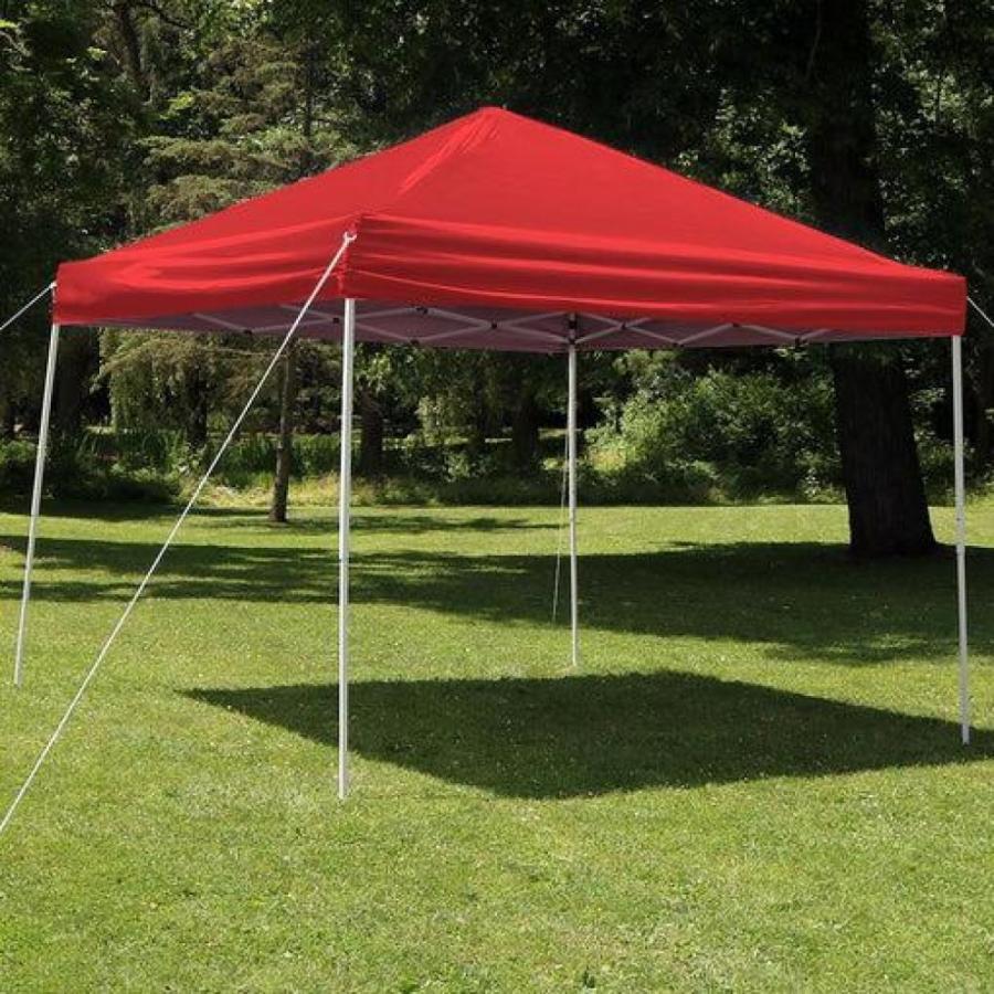 10 Ft. X 10 Ft. Red -Up Straight Leg Canopy With Carrying Bag