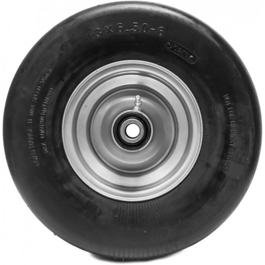 2pk Flat Free Tire Assemblies For Hustler 13×6.50-6 X One Super Z 604898 789537