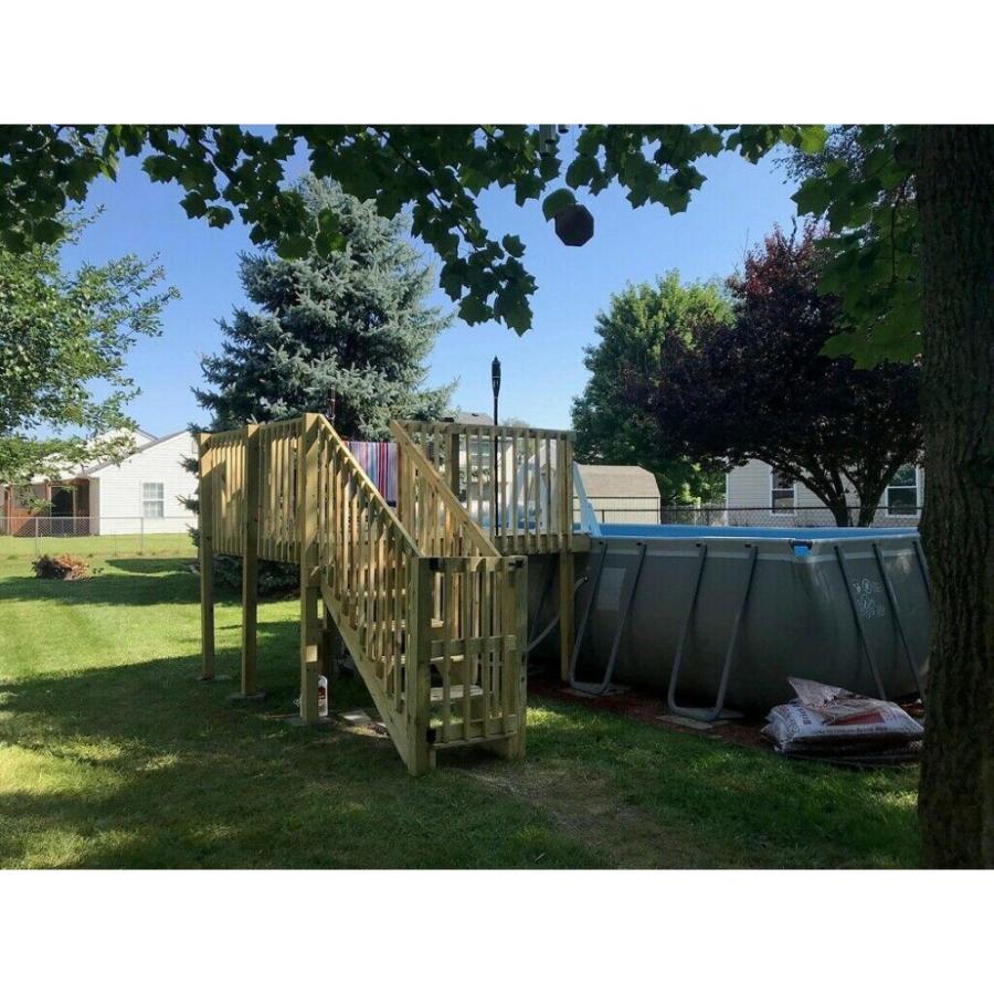 4′ X 8′ Above Ground Pool Deck Kit