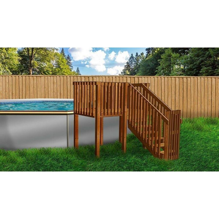 4′ X 8′ Above Ground Pool Deck Kit