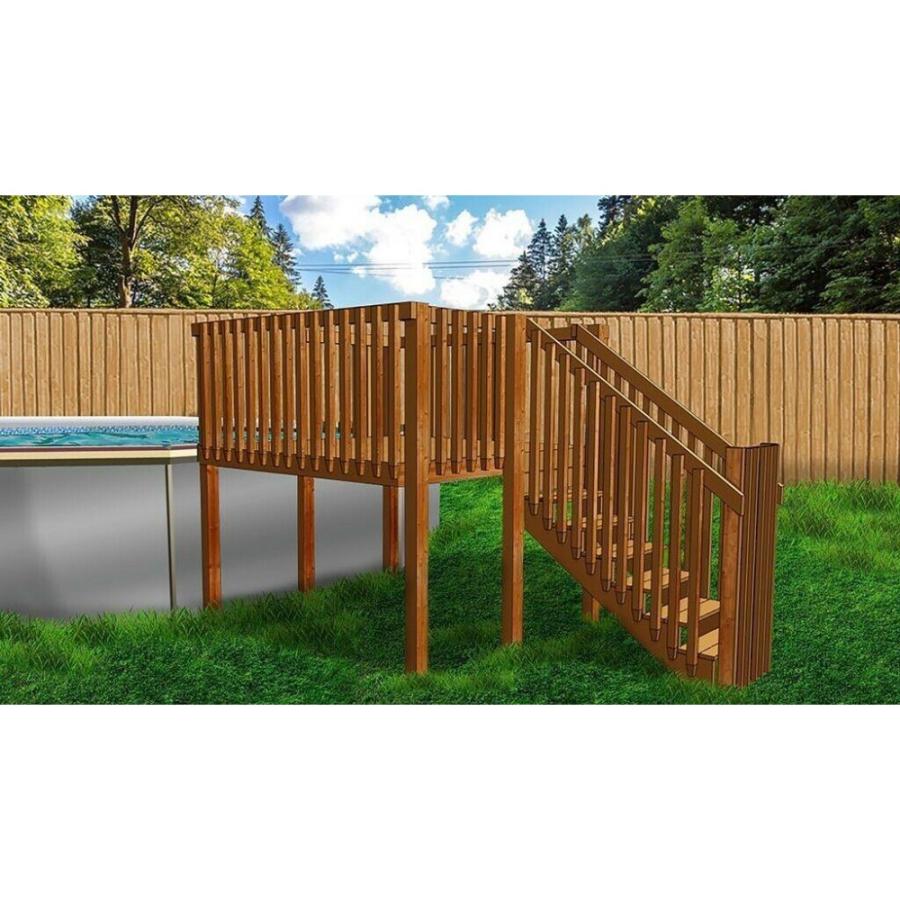 4′ X 8′ Above Ground Pool Deck Kit