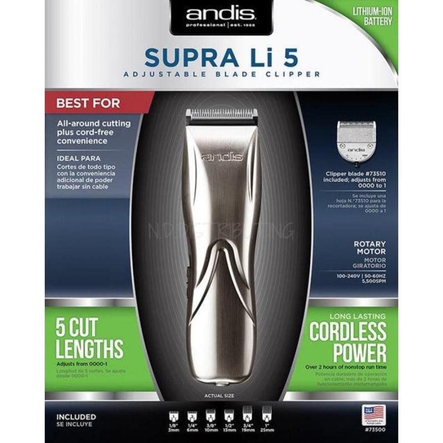 Andis Supra Li 5 Adjustable Blade Clipper 73500