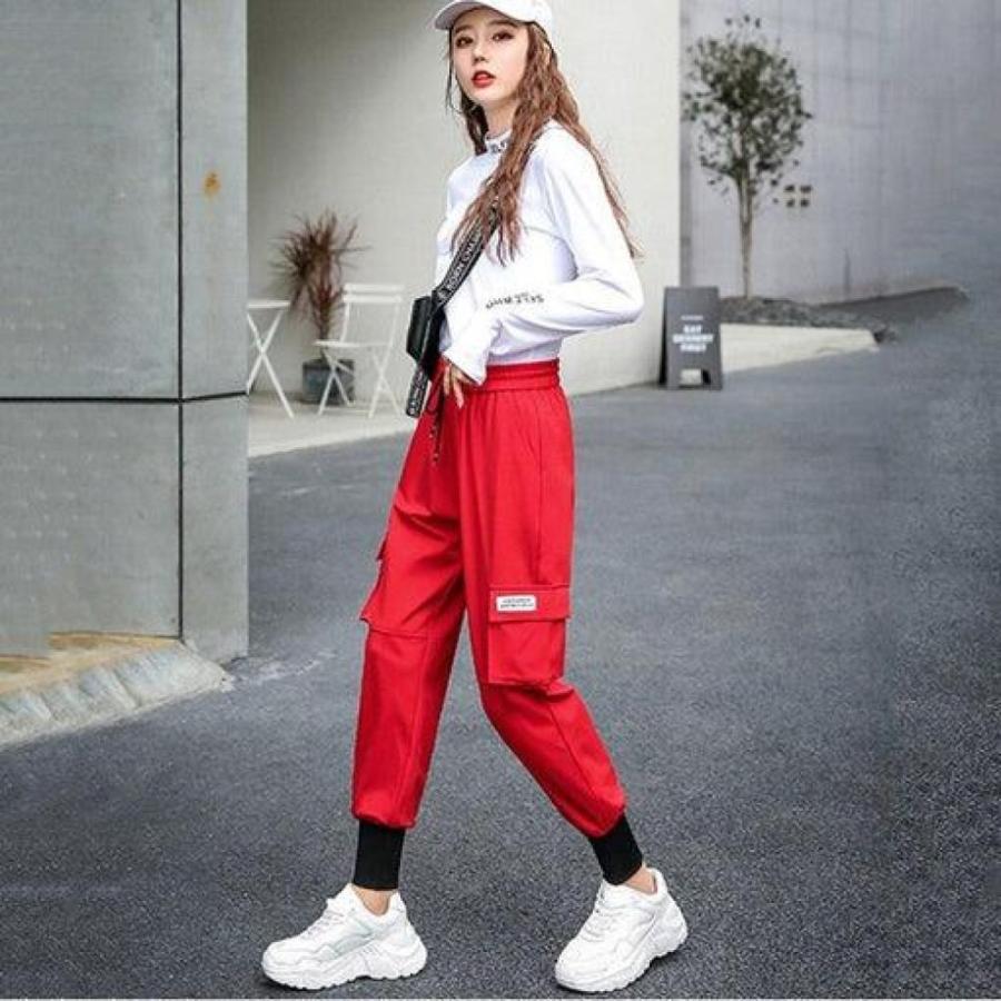 Autumn Hip Hop Cargo Pants Women Streetwear Trousers Women Harajuku Bf Pants For Women High Waist Fashion Women's Pants