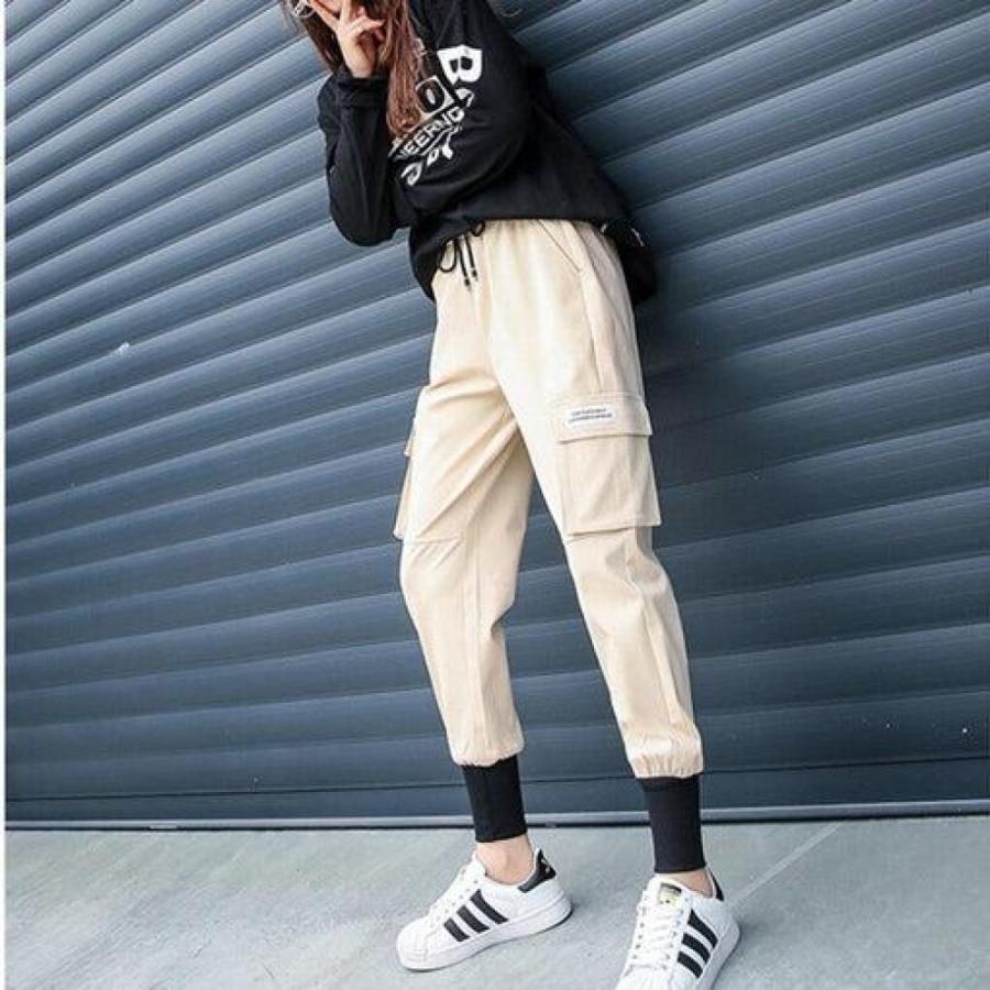 Autumn Hip Hop Cargo Pants Women Streetwear Trousers Women Harajuku Bf Pants For Women High Waist Fashion Women's Pants