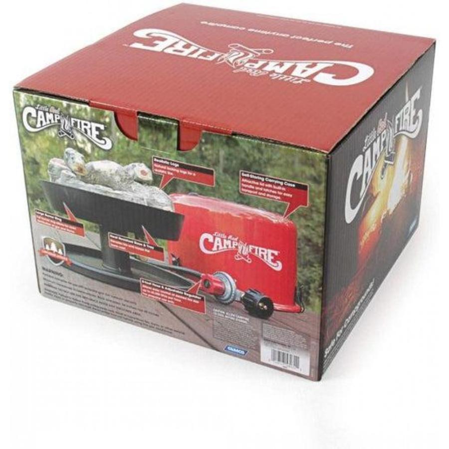 Camco 58031 Little Red Campfire Compact Outdoor Portable Tabletop Propane Heater Fire Pit Bowl For Camping, Tailgating, And Patios, 11.25 Inch