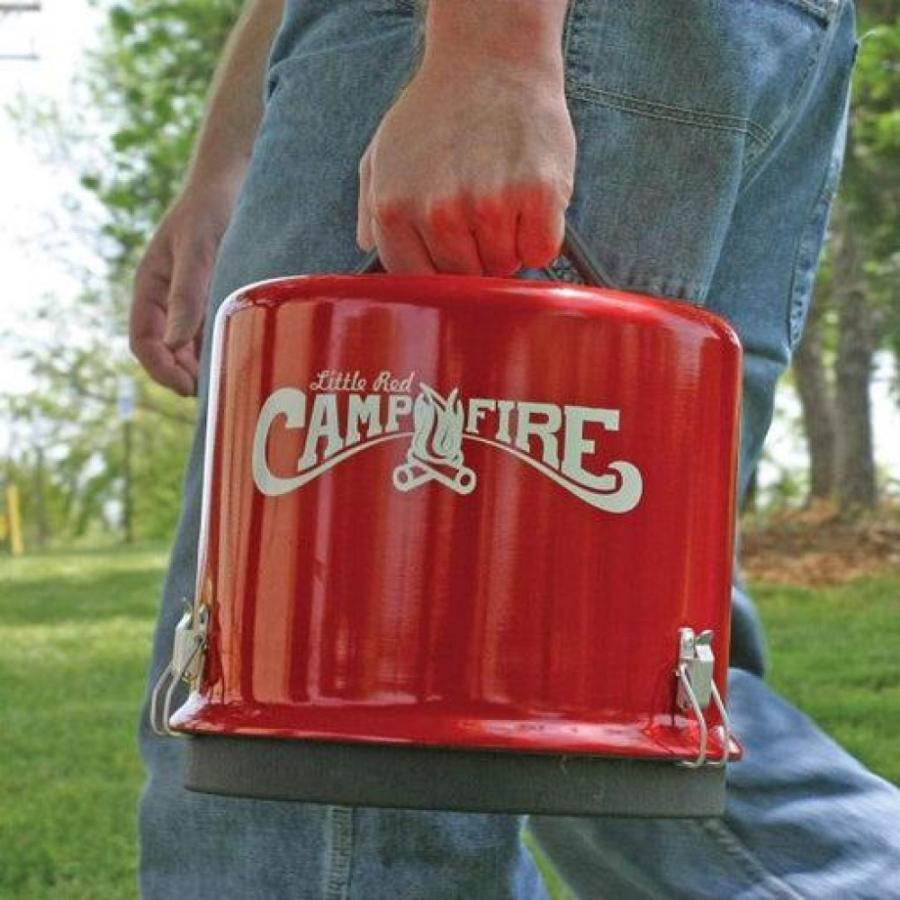 Camco 58031 Little Red Campfire Compact Outdoor Portable Tabletop Propane Heater Fire Pit Bowl For Camping, Tailgating, And Patios, 11.25 Inch