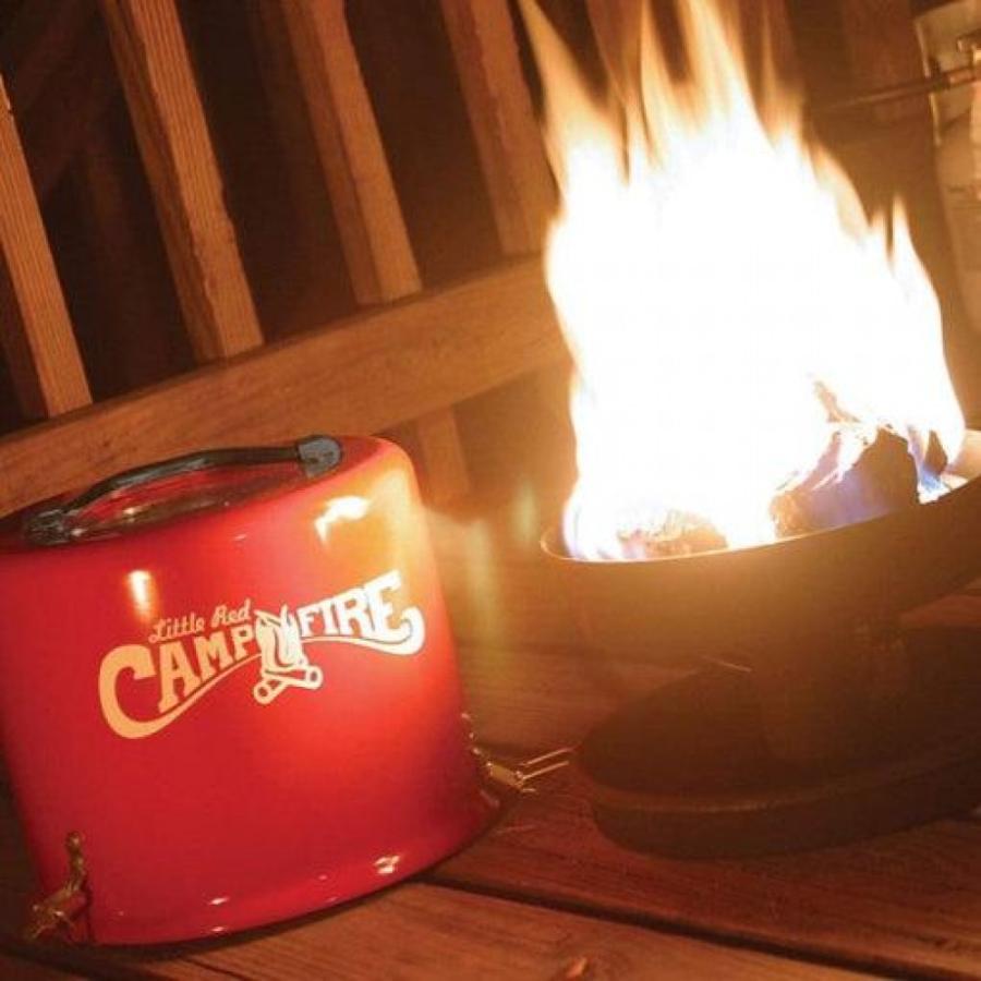 Camco 58031 Little Red Campfire Compact Outdoor Portable Tabletop Propane Heater Fire Pit Bowl For Camping, Tailgating, And Patios, 11.25 Inch