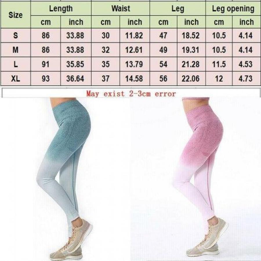 Fashion Women Sport Pants Stretch High Waist Fitness Leggings Running Gym Scrunch Trousers Casual Pants