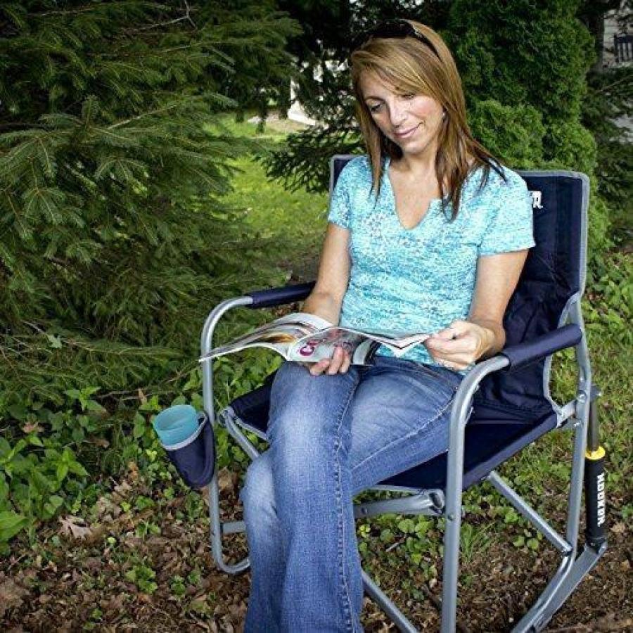 Gci Outdoor Freestyle Rocker Portable Folding Rocking Chair, Cinnamon