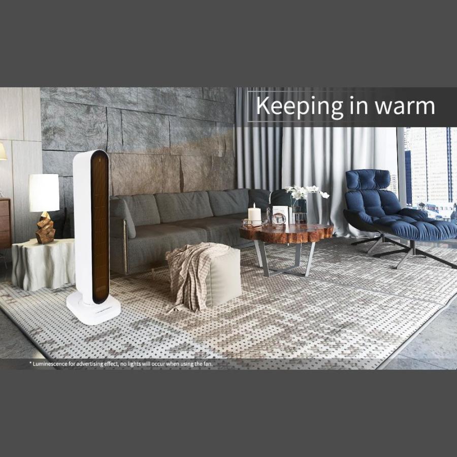 Goory Electric Heating Tower Portable Space Heater 4 Heat Modes Fast Heaters Fan Warmer Bedroom Office