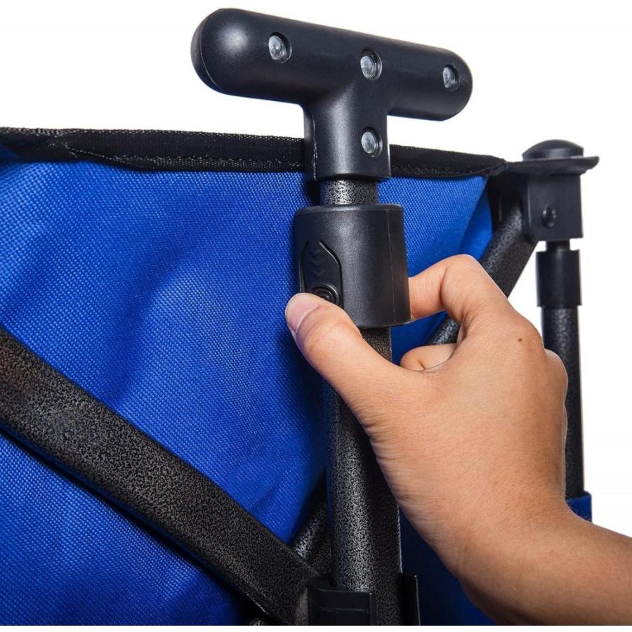 Heavy Duty Collapsible Foldable Beach Cart With Balloon Wheels For Sand Garden Wagon Camping Beach Wagon With Balloon Tires Cart For Beach With Big Wheels Inflatable Tires