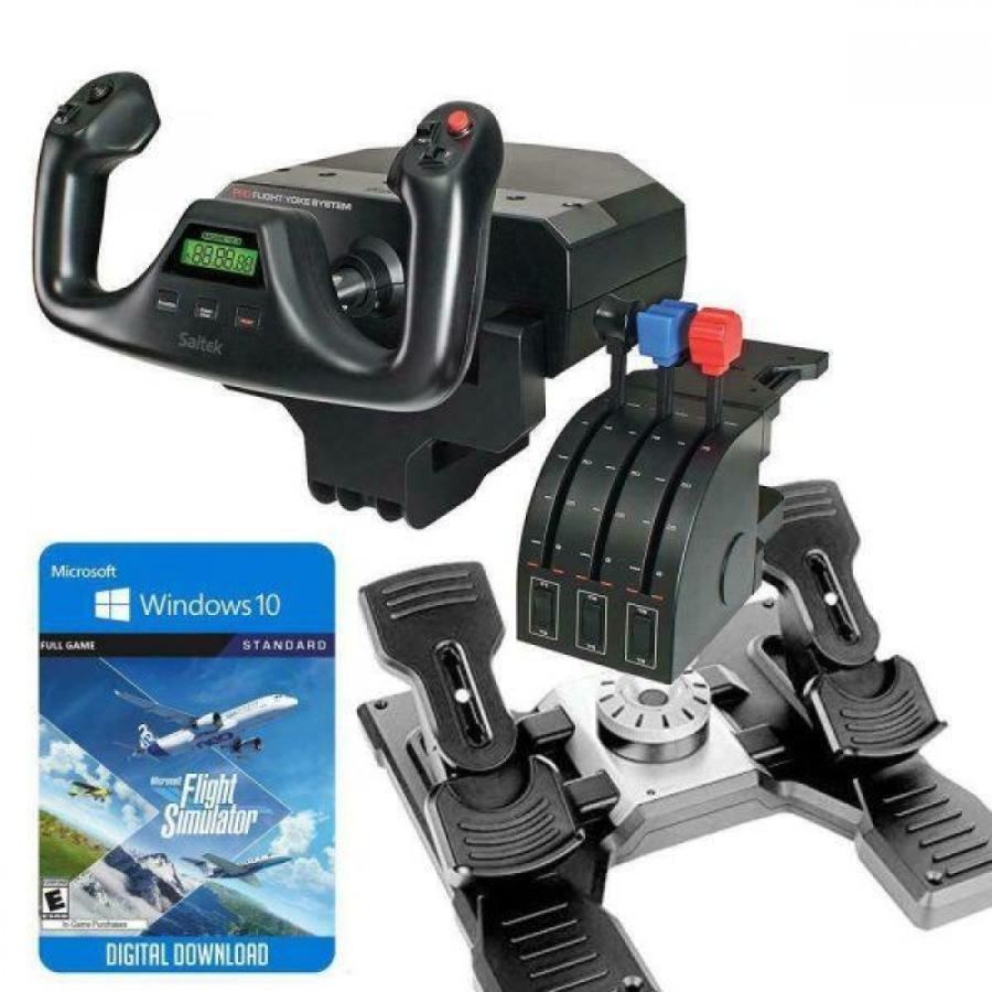 Logitech Saitek Basic Flight Simulation Bundle W/Microsoft Flight Simulator Stan