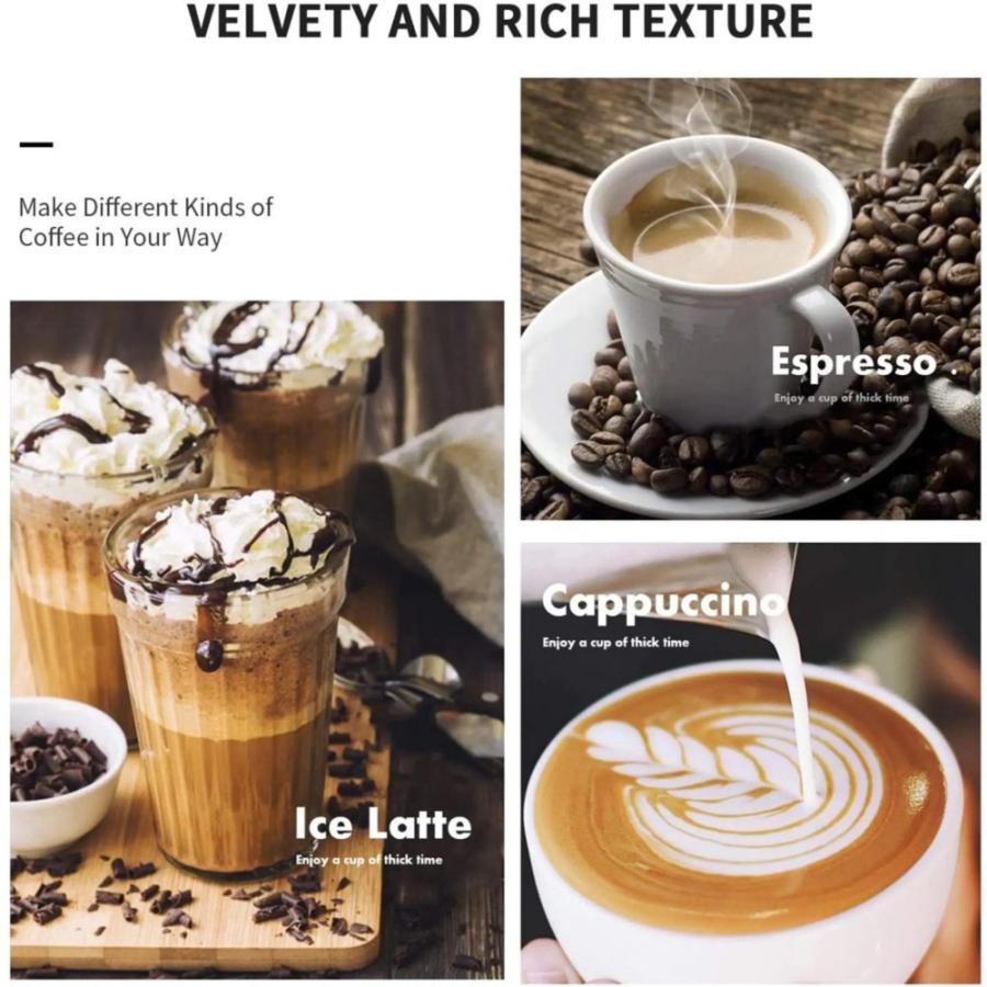 Silver Stainless Steel 15 Bar Espresso Machine 2 Shot Pump Cappuccino Maker