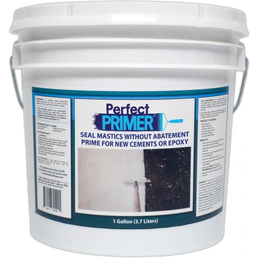 The Only Encapsulant That Seals Non-Friable Black Mastic And Primes For New Paint, Epoxy, Tile, Leveling Cements, And More. 1 Gallon (light Grey)