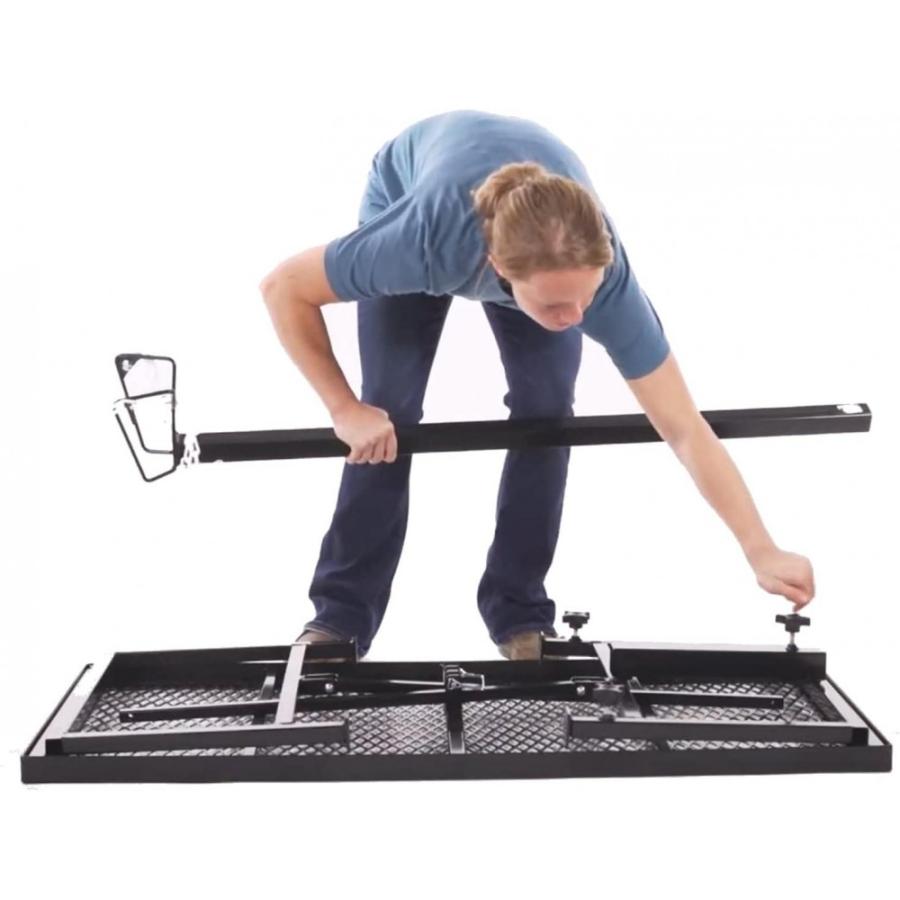 Weaver Leather Livestock Steel Trim Stand - Adjustable And Durable Trimming Stand For Sheep, Goats, And Other Livestock - Wire Headpiece Holds Animals In Place During Grooming, Black, 1 Ct (pack Of 1)