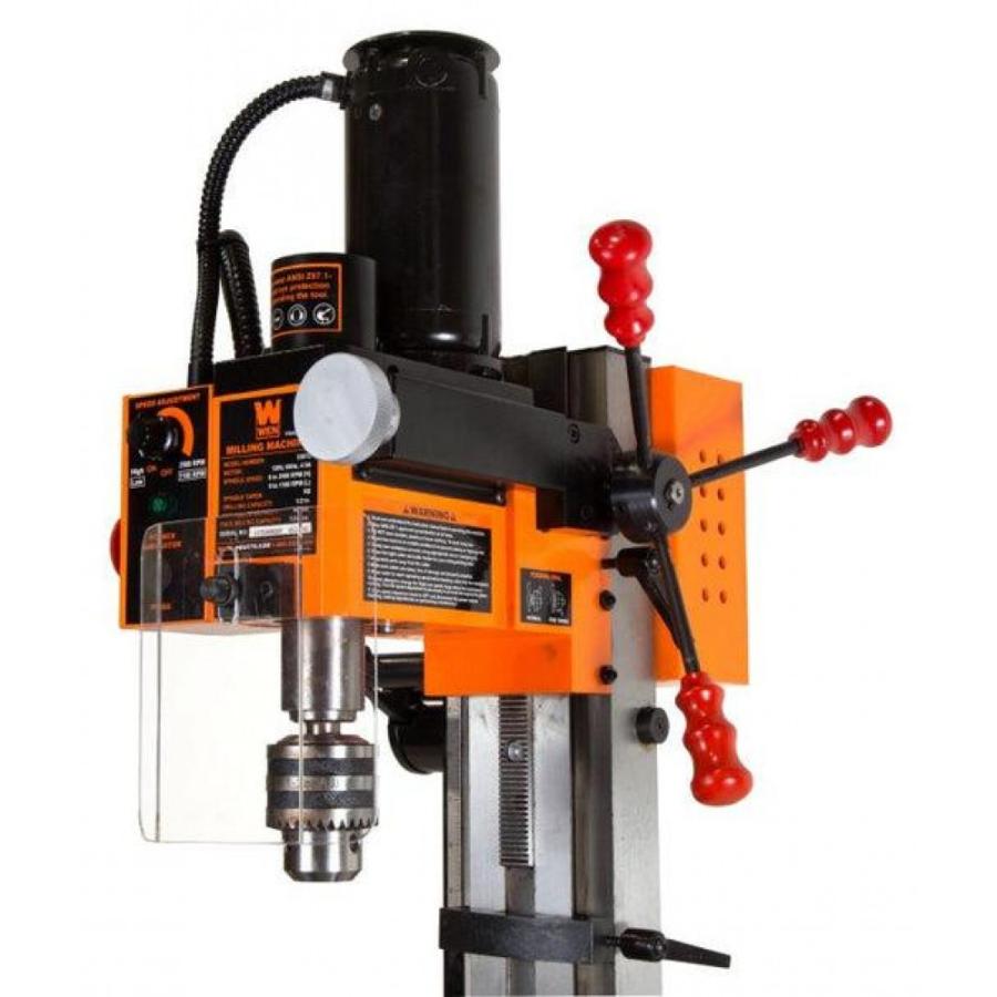 Wen Products 4.5a Variable Speed Single Phase Compact Benchtop Metal Milling Machine With R8 Taper