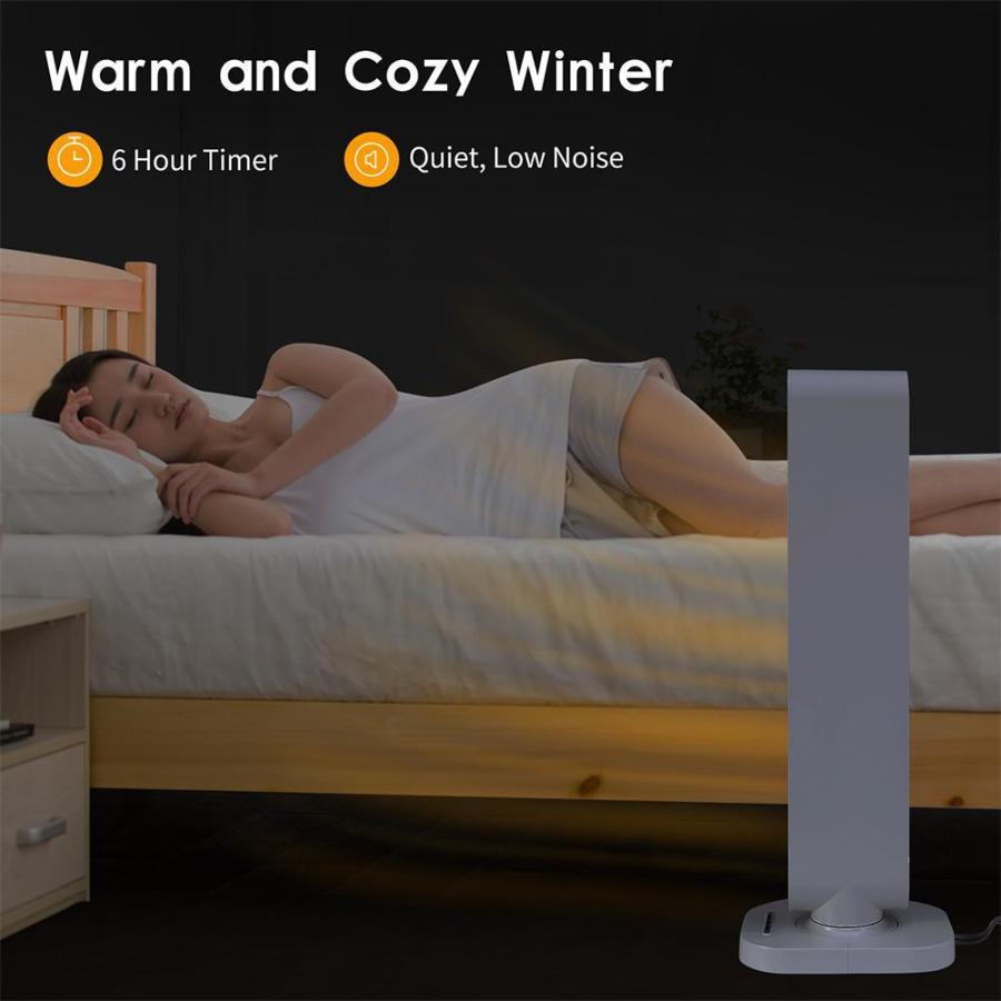 Yipa Portable Heating Tower Instant Space Heater Overheating Protection White Heaters Fan 1500w Whole Room Bedroom Home
